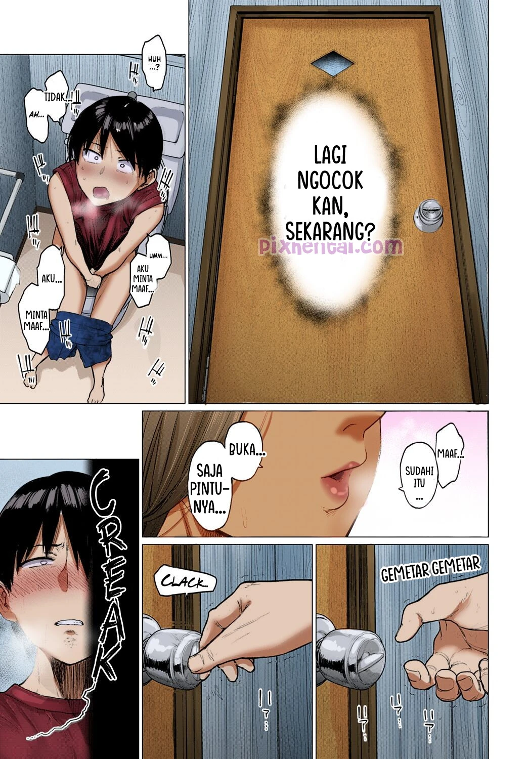 Komik hentai xxx manga sex bokep A MILF Beauty Onee san drags her Huge Tits back Home 9